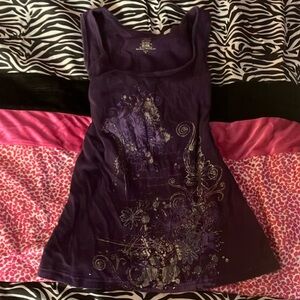 Purple Y2K tank top large but fits medium